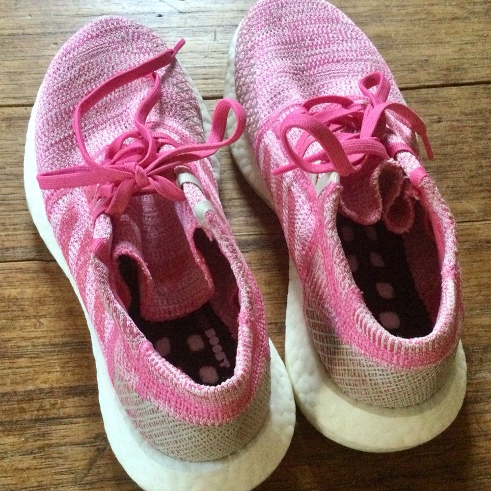 ADIDAS PUREBOOST GO PUREBOOST PINK WHITE - Picture 3 of 8